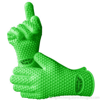 2014 Hot Selling Heat-resistant Silicone Oven Gloves, Easy to Wear and Remove